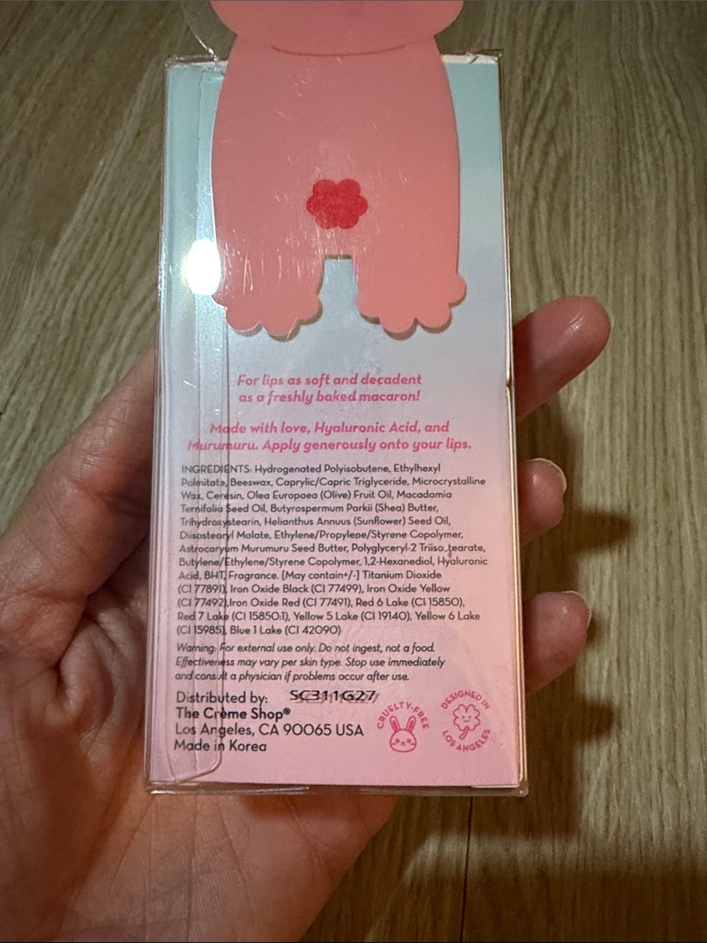 The Creme Shop Pink Cotton Candy Macaron Lip Balm NIB - Picture 6 of 9